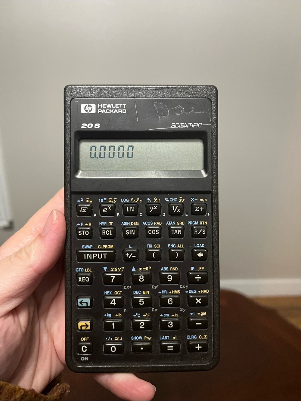 Vintage 1987 Hewlett-Packard HP-20S Scientific Calculator Black w/ Instructions - Picture 5 of 11